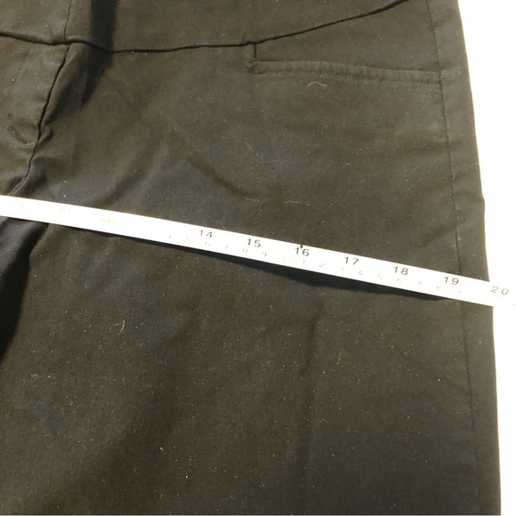 Stork & Babe XL Black Maternity High Rise Panel Straight Leg Pants Pockets - Picture 14 of 16